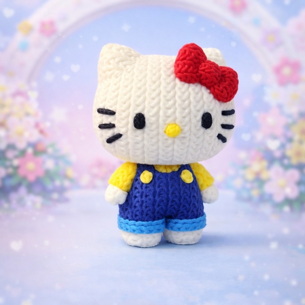 Hello Kitty Plush Toy - Red, Yellow, Blue
